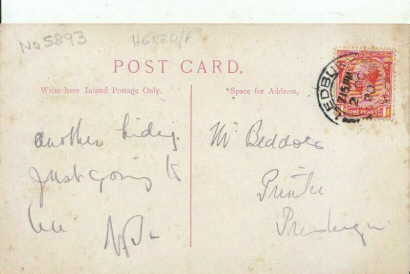 Herefordshire Postcard - Ledbury - Market Hall - Ref 9370A