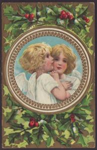 Christmas Wishes,Angels Postcard