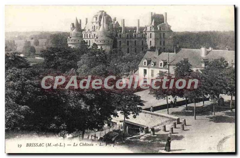 Postcard Old Brissac Le Chateau