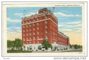 Warwick Hotel, Newport News, Virginia, PU-1937