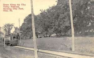 Scene Along the Oley Valley Railroad Oley, Pennsylvania PA s 