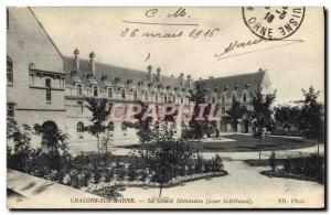 Old Postcard Chalons Sur Marne Grand Seminaire inner Cost