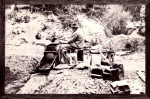 Montana - Historical Society Postcard - An Early-Day Placer Miner