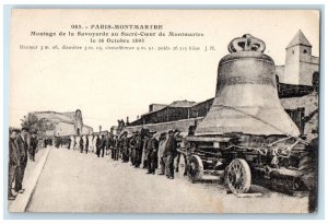1939 Montage De La Savoyarde Au Sacre-Coeur De Montmarte Paris France Postcard