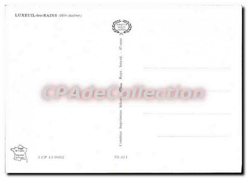 Modern Postcard Luxeuil les Bains