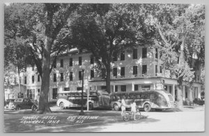 Grinnell Iowa~Monroe Hotel~Real Photo Postcard~RPPC