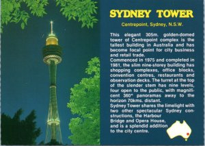 postcard Australia NSW - Sydney Tower at Centrepoint