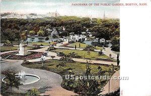 Panorama of Public Garden - Boston, Massachusetts MA  