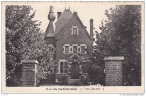 NEEROETEREN-SCHOOTSHEI, Limburg, Belgium, 1900-1910's; Petit Manoir