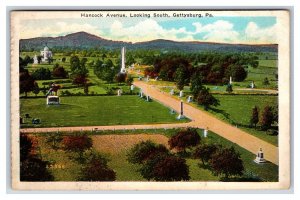 Hancock Avenue Looking South Gettysburg Pennsylvania PA UNP WB Postcard P23