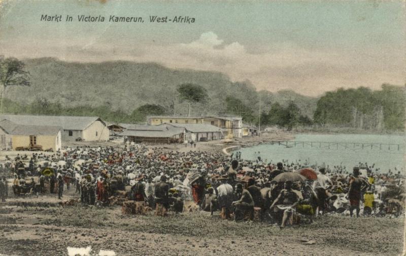 German W.A., Cameroon, VICTORIA, Market Scene (1910s)