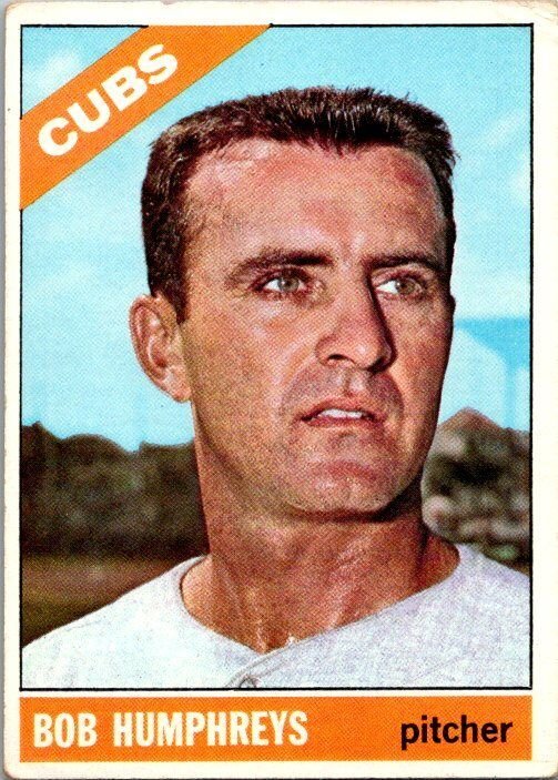 1966 Topps Baseball Card Bob Humphreys Chicago Cubs sk1964