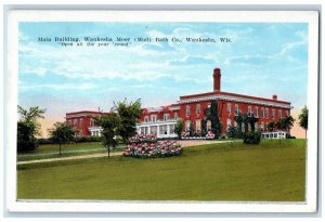 Main Building Waukesha Moor Mud Bath Co Waukesha Wisconsin WI Antique Postcard 