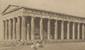 Greece Athens Temple of Hephaestus Vintage Postcard 07.73