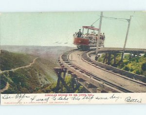 Pre-Chrome TRAIN SCENE Mount Lowe - Pasadena - Los Angeles California CA AH6193