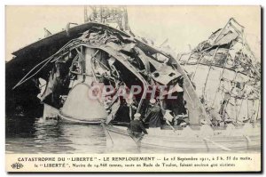 Old Postcard Boat Catastrophe of Freedom Bailout