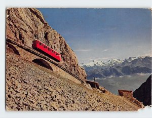 Postcard Steepest rackrailway in the world, The Pilatus Railway, Switzerland