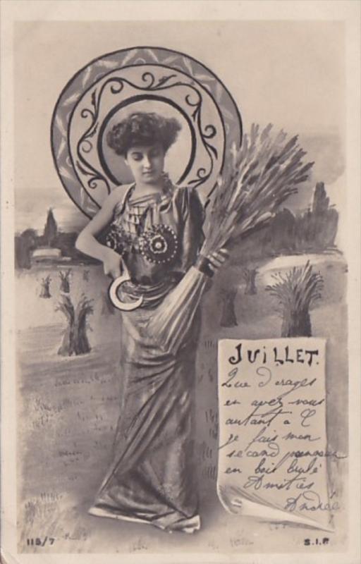 Month Of The Year July Glamorous Lady 1903