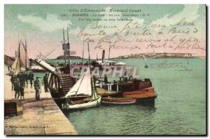 Old Postcard Dinard La Cage Far Saint Malo Ferries