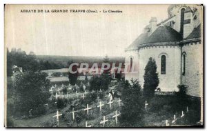 Postcard Abbey De La Grande Trappe Le Cimetiere
