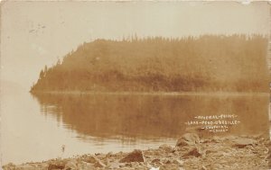 J5/ Sandpoint Idaho Real Photo RPPC Postcard c1910 Mineral Point Lake  89