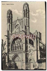 Old Postcard Laon Martin Kriche