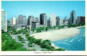 Illinois Chicago Aerial View Of Chicago's Gold Coast