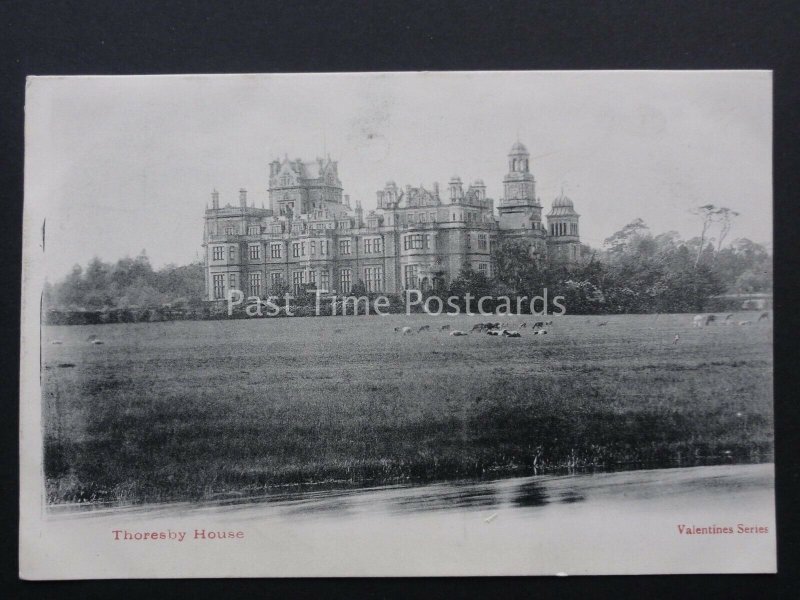 Nottinghamshire THORESBY HOUSE c1902 UB Postcard by Valentine