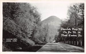 D64/ Canton Pennsylvania Pa Photo RPPC Postcard c40s Chocolate Drop Mountain