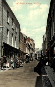 Wexford Ireland North Main Street Scene c1910 Vintage Postcard