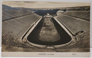 Athenes Le Stade RPPC Real Photo Postcard A7