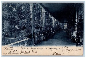 1905 Water Gap House Veranda Del Water Gap Pennsylvania Vintage Antique Postcard