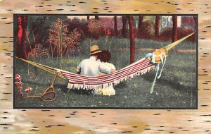 A Silent Confession Man and Woman in Hammock Tennis 1912 