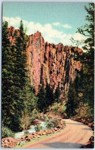Postcard - Palisades In Cimarron Canyon - New Mexico