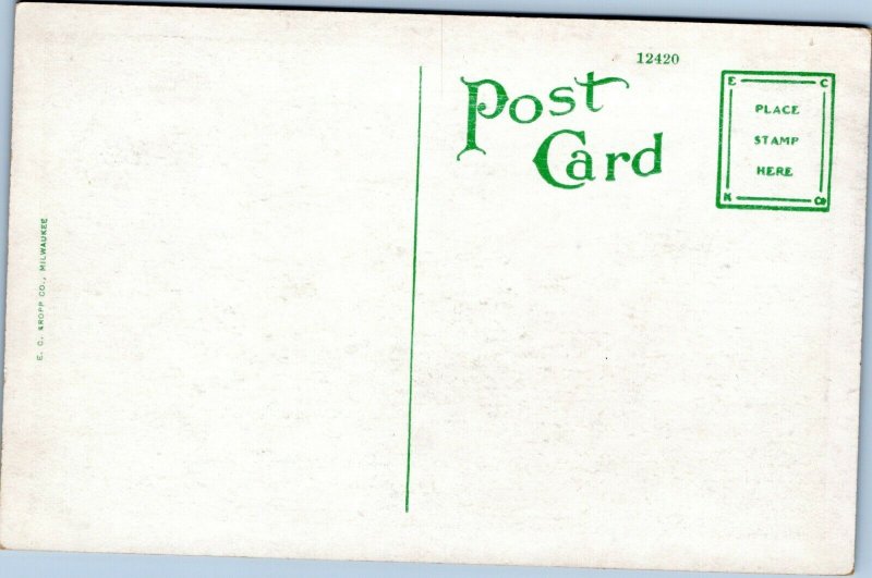 postcard Scene in an Orange Grove, Florida