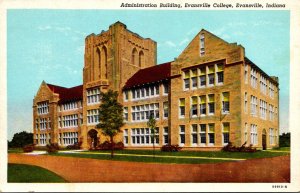 Indiana Evansville Administration Building Evansville College Curteich
