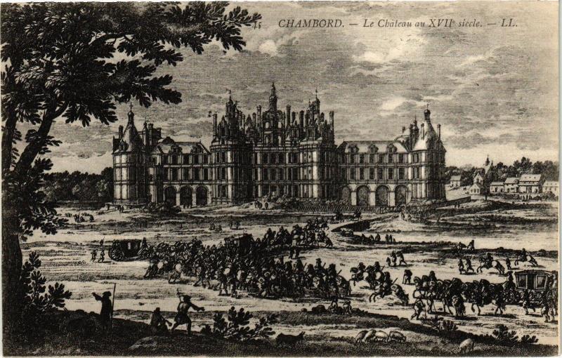 CPA CHAMBORD-Le Chateau au XVIIe siecle (189515)