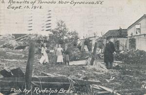 Disaster - 1912 Tornado Results near Syracuse NY - pm 1912 Pub Rudolph Brothers