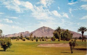 PHOENIX ARIZONA CAMELBACK MOUNTAIN~LOOKS LIKE HEAD & HUMP OF CAMEL POSTCARD 1959