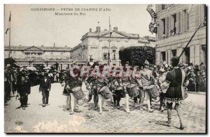 Compiegne Old Postcard Fetes de Jeanne d & # 39arc Musicians King