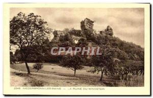 Old Postcard Niederbronn Les Bains From Ruin Windstein