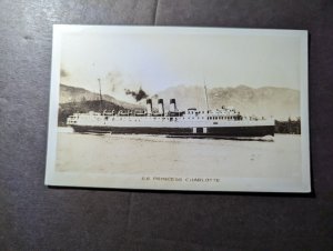 Mint USA Ship RPPC Postcard SS Princess Charlotte