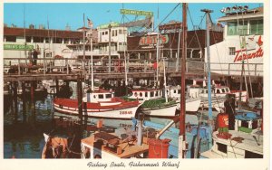 PC6169 FISHING BOATS, FISHERMAN'S WHARF, SAN FRANCISCO