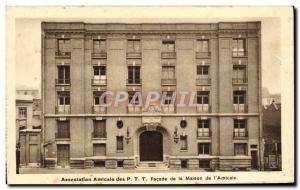 Old Postcard Friendly Association Of Facade Of The House In I & # 39amicale