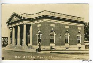 Macon MO Post Office RPPC Postcard