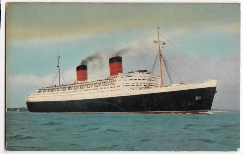 Liner RMS 'Queen Elizabeth' PPC, By Salmon, Southampton 1966 PMK To Poole, GB 