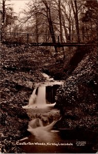 VINTAGE POSTCARD CASTERTON WOODS KIRKBY LONSDALE RPPC REAL PHOTO MAILED IN 1914