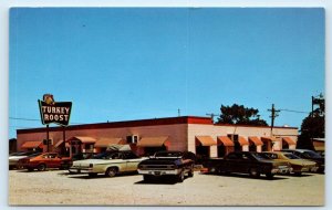 KAWKAWLIN, MI Michigan ~ Roadside TURKEY ROOST RESTAURANT c1960s Cars Postcard