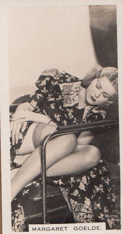 Margaret Goelde Hollywood Actress Rare Real Photo Cigarette Card