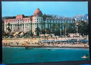 Vintage Postcard France Cote d’Azur Hotel Negresco 1980s